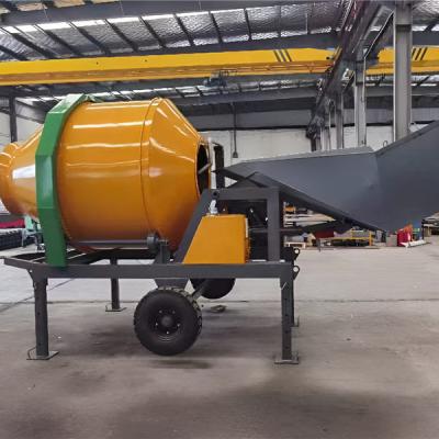 China Automatic Mobile Concrete Mixer Water Pump Portable With Wheels for sale