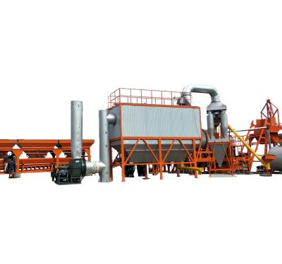 China Bewogen het Type van Asphalt Mixing Plant QLB PLC Motor Hoge Werkende Efficiency Te koop