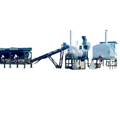 China 300 kilovatios Asphalt Drum Mix Plant, Asphalt Plant continuo móvil en venta