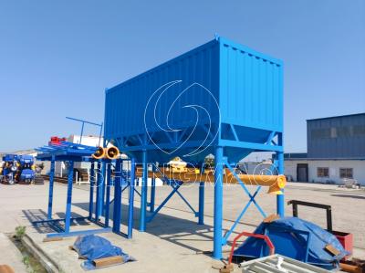 China Mobile And Stationary Type Horizontal Cement Silo Powder Tanks for sale