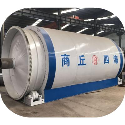 China 15.5kw Pyrolysis Machine for Turning Waste into Fuel Oil from Tyre Plastic and Rubber for sale