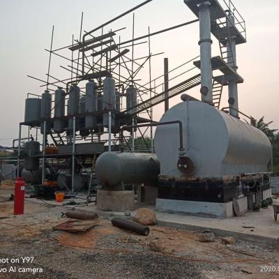 China Advanced 16KW Motor Oil Distillation Plant for Continuous Recycling and Purification for sale