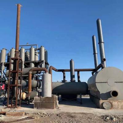 China Máquina de destilación al vacío de petróleo crudo ligero LCO 24 horas Producción de petróleo 7.2-9 toneladas Diesel en venta