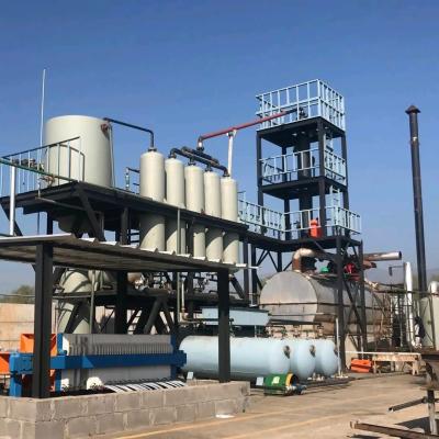 China 16KW Continuous Tyre Oil to Diesel Refinery Distillation Machine for Diesel Production for sale