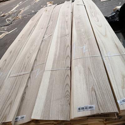China OEM Brown White Ash Wood Veneer, 250cm Length & 12cm Width, Panel Grade C for sale