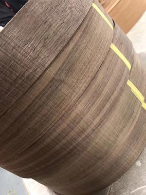 China 12% Moisture Wood Veneer Edge Banding 1mm Walnut Wood Veneer Strips for sale