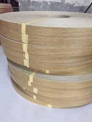 China Width 30mm Wood Veneer Edge Banding Quercus Oak Veneer Strips for sale