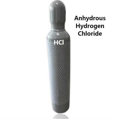 China Gás de cilindro 99,9% de pureza Gás eletrónico Cloreto de hidrogénio anhidro à venda