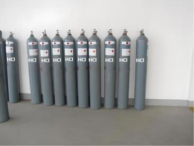 China HCl Hydrogen Chloride Cylinder Gas China Factory Best Price Metal cleaning and etching for sale