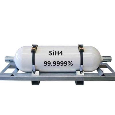 China Hot Sale  Cylinder Gas 99.9999% 6n High Purity Sih4 Gas  Silane for sale