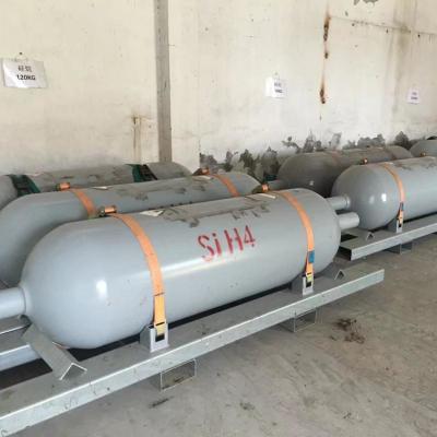 China China Mejor Precio Fabricantes de cilindros de gas de alta pureza Sih4 Silano de gas en venta