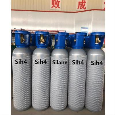 China Preço de fábrica de alta pureza 6n cilindro de gás Sih4 silano de gás à venda