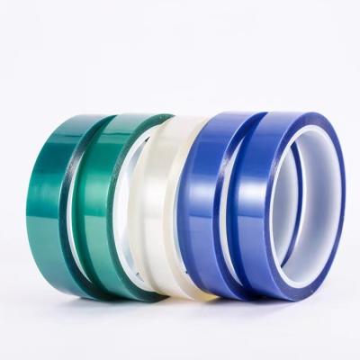 China Blue ESD Polyester Tape Silicone Adhesive 1070mm Heat Resistant for sale