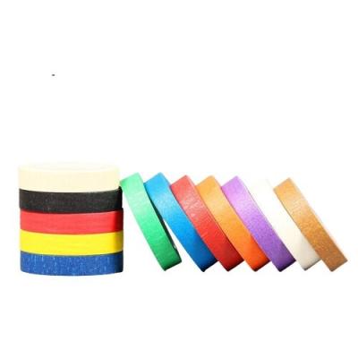 China 0.14mm Packing Adhesive Tape Rainbow Colors Colored Masking Tape for sale