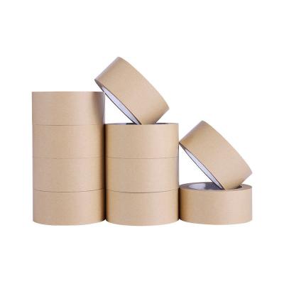 China 0.12mm Packing Adhesive Tape Kraft Flatback Carton Sealing Tape for sale