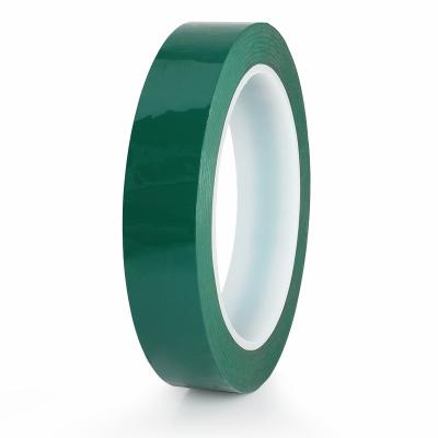 China 1200mm Polyester Adhesive Tape 55microns Green Insulation Tape for sale