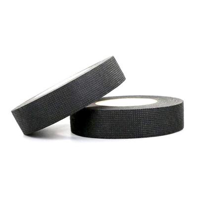 China 19mm Cloth Wiring Harness Tape Black for sale