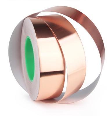 China Amber Copper Foil Tape 300mm Metal Foil Tape For Electrical Repairs Grounding for sale