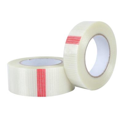 China Directional Filament Tape Fiberglass Filament Strapping Tape For Shipping And Packing for sale