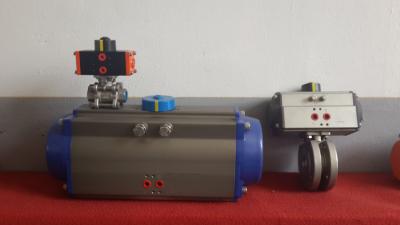China OEM air torque DA/SR  rack and pinion quarter-turn  pneumatic rotary actuators for butterfly valves ball valves for sale