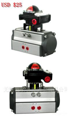 China AT series double action(DA) and spring return （SR) air rotary actuator with limit switch box for sale