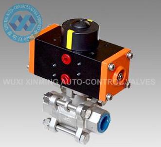China GT series angular rack and pinion pneumatic actuator double acting for valves for sale