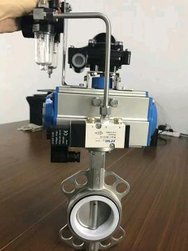 China butterfly valves with pneumatic actuator for sale