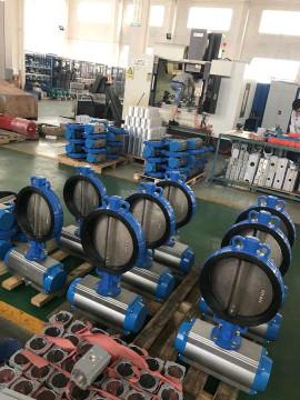 China butterfly valves with pneumatic actuator pneumatic valve actuator for sale