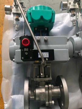 China rack and pinion single acting pneumatic actuator control valve for sale