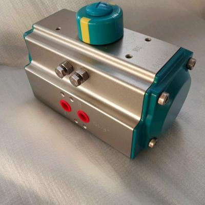 China AT Series 5021  green color rack and pinion pneumatic actuator control valve for sale