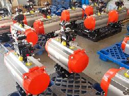 China rack and pinion Double Action Cylinder Actuators with accessories for sale