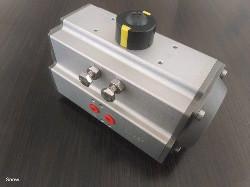China Double effect pneumatic actuator - RATDA  model Anodizing external surface GREY cap color for sale