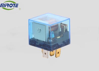 China Transparent Blue 80 Amp Automotive Relay , 5 Pin Universal 12 Volt Relay With Led Light for sale