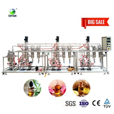 China Three Stage Short Path Molecular Distillation Equipment Essential Oil Distiller for sale