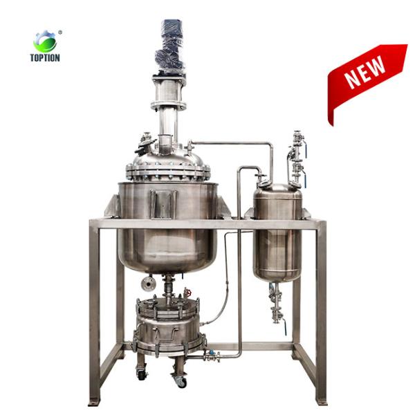 Quality Jacketed Stainless Steel Crystallization Reactor CBD Crystals 50 Liter Reaction Kettle for sale