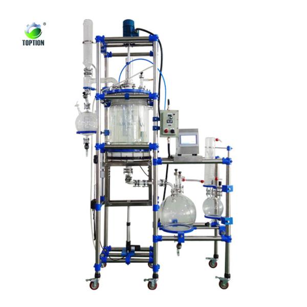 Quality Toption 50L Jacketed Glass Reactor Crystallization Equipment Nutsche Filter for sale