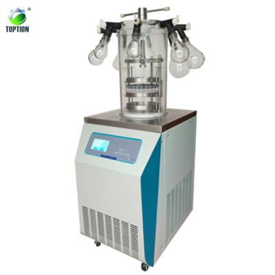 China Laboratory Vacuum Freeze Dry Chamber LCD Display Food Vacuum Freeze Dryer for sale