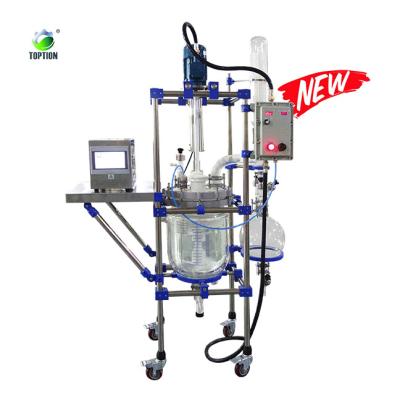 China Mechanical Seal Chemical Glass Reactor Full Automatic PLC Glass Lined Reactor for sale