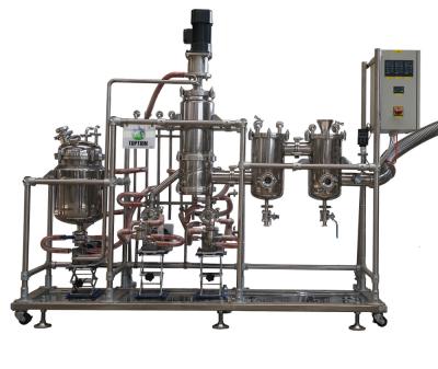 China Los SS ponen en cortocircuito la destilación limpiada equipo del aceite de la película CBD de la destilación de la trayectoria en venta