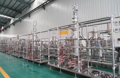 China Sistema de destilación molecular de la UL del CE del equipo de destilación molecular de la película limpiada ISO en venta