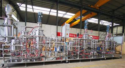 China Three Stage Short Path Distillation Apparatus 12 Inch Wiped Film Molecular Distillation Equipment for sale