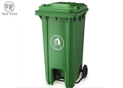 China 240 Liter Rectangular Wheelie Bin Containers With Foot Pedal For Garbage Removal for sale