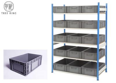 China Grey Heavy Duty Storage Containers With Lids 600 X 400 X 230 Racking Shelving Bay for sale