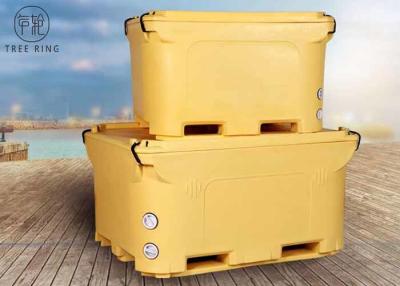 China Industrial Ice Cooler Roto Molded Cooler Box Insulted For Fish Storage Over 300quart for sale