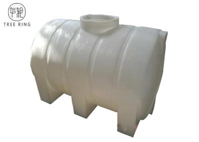 China 1000L Free Standing Custom Roto Mold Tanks For Bulk Storage Horizontal Leg White / Blue for sale