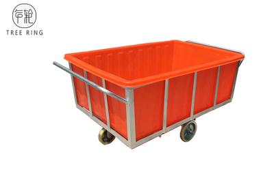 China Large Spring Loaded Poly Bulk Truck On Wheels Roto Molded  K1500L Caster Customized for sale