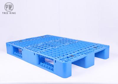 China Racking Reusable Plastic Skids Pallets For Fork Trucks With 4 Way Entry P1208 for sale