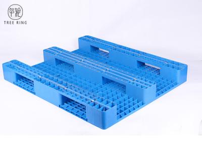 China Steel Reinforced Colored HDPE Plastic Pallets Anti-Slip Rubber Inserted 1300 * 1100 for sale