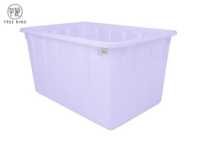 China Large Rectangular Plastic Bin Boxes For Recycled Storage W90 Injection Solid for sale