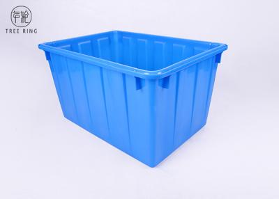 China W120l Printed Stackable Strong Plastic Storage Containers  HDPE Injection Molded for sale